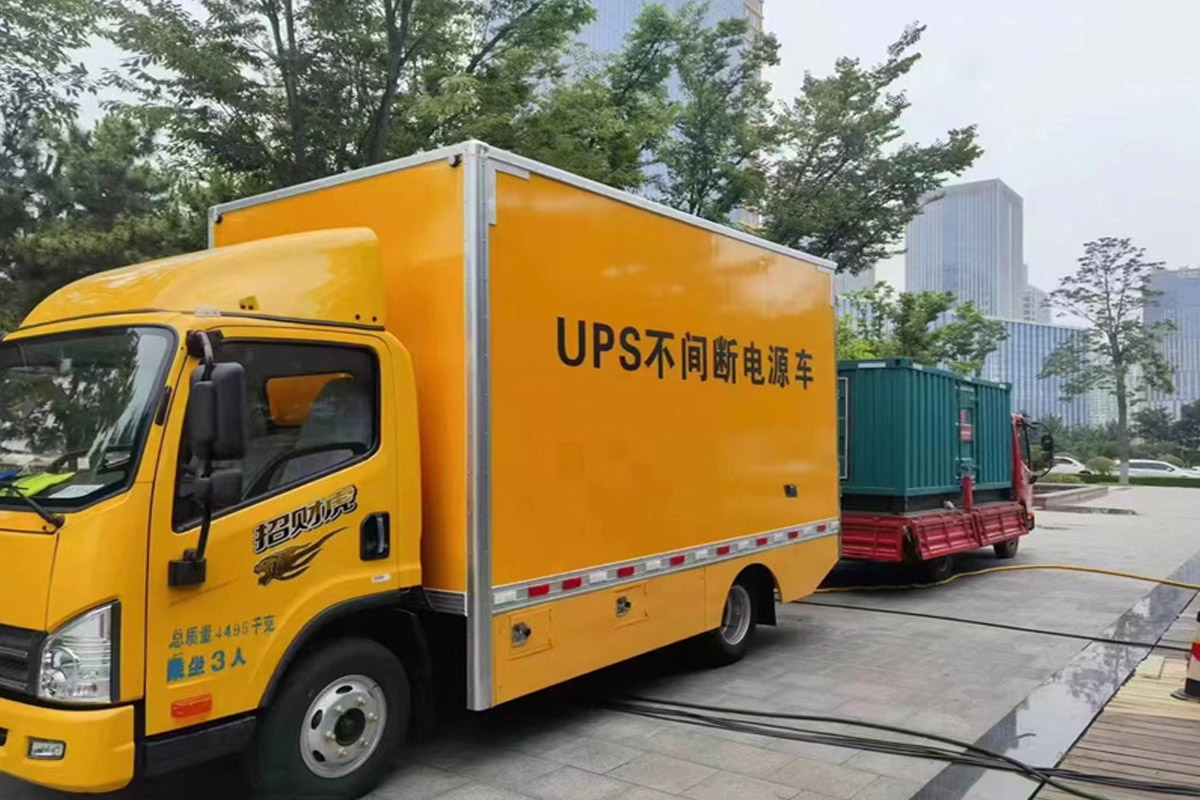 遂宁发电机租赁施工现场